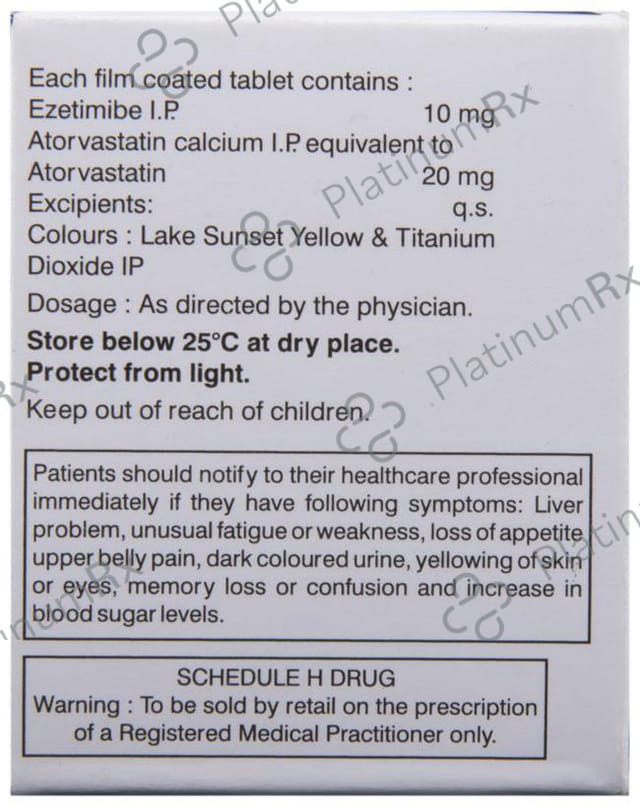 Tonact 20/10mg EZ Tablet 10s