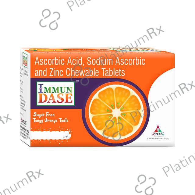 Immun Dase Chewable Tablet Tangy Orange Sugar Free 15 Chewable Tablet
