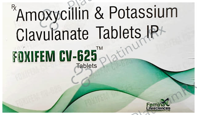 Foxifem CV 625 500/125mg Tablet 10s