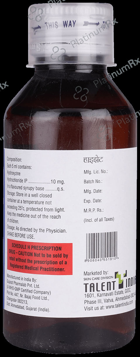Hizet 10mg Oral Solution 100ml