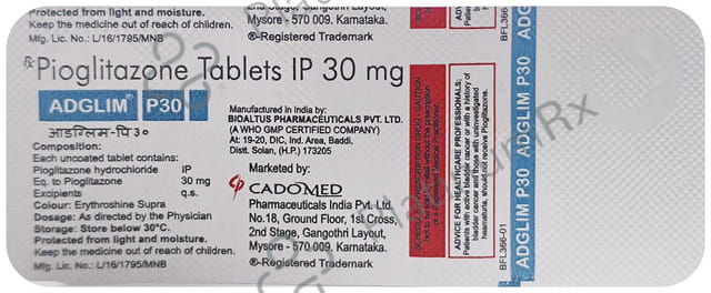 Adglim P 30mg Tablet 10s