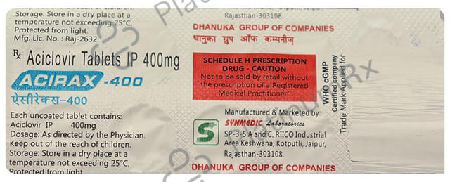 Acirax 400mg Tablet 10s