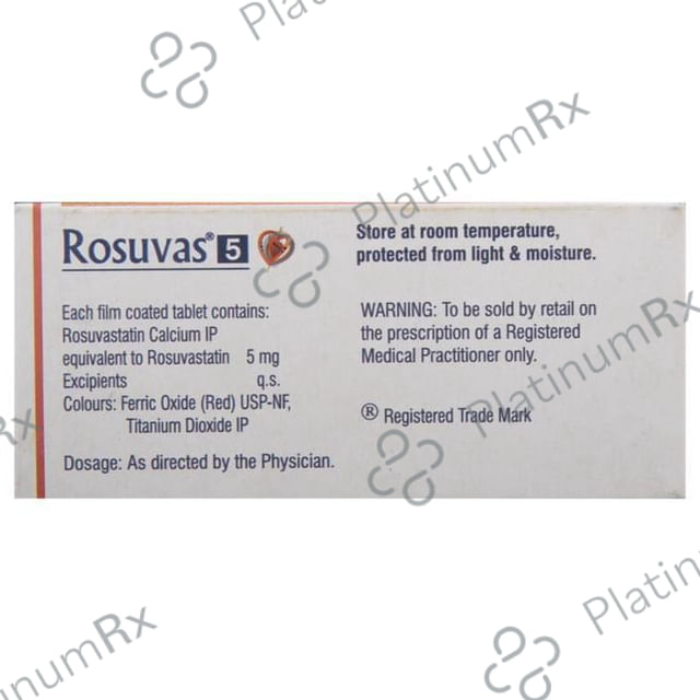Rosuvas 5mg Tablet 15s