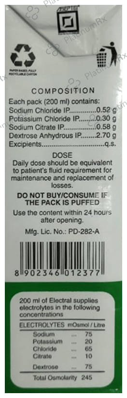 Electral Rtd Mango Flavour Liquid 200ml