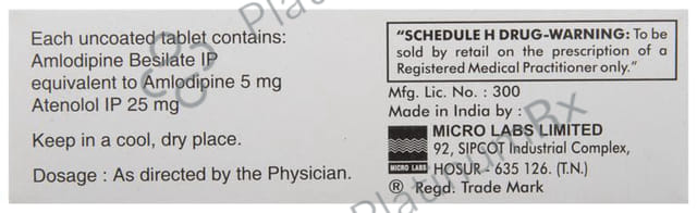 Amlong A 5/25mg Tablet 10s