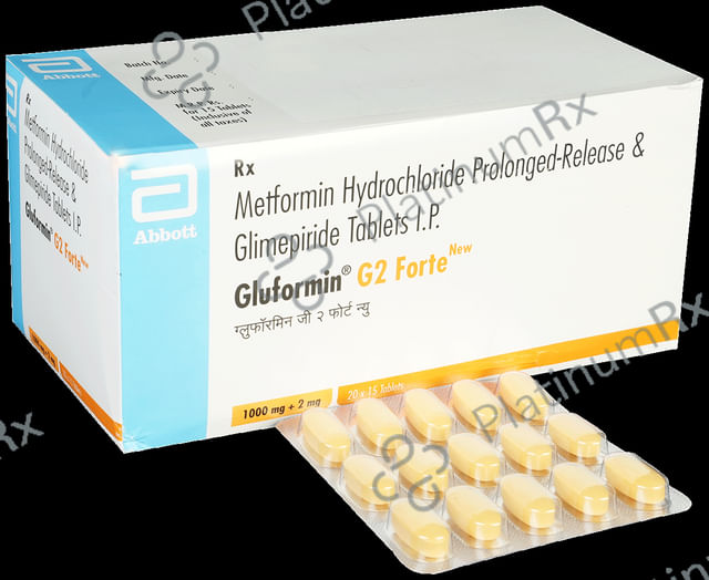New Gluformin G Forte 2/1000mg Tablet PR 15s