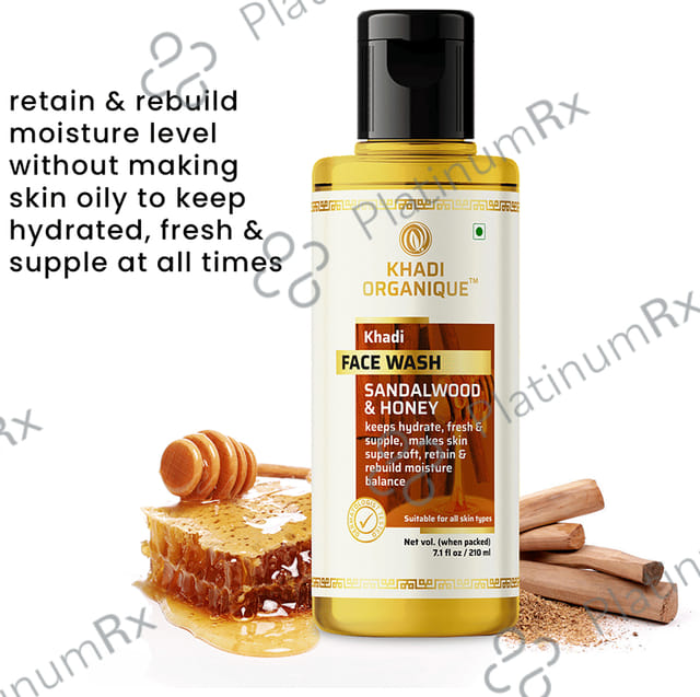 Khadi Organique Khadi Face Wash Sandalwood and Honey