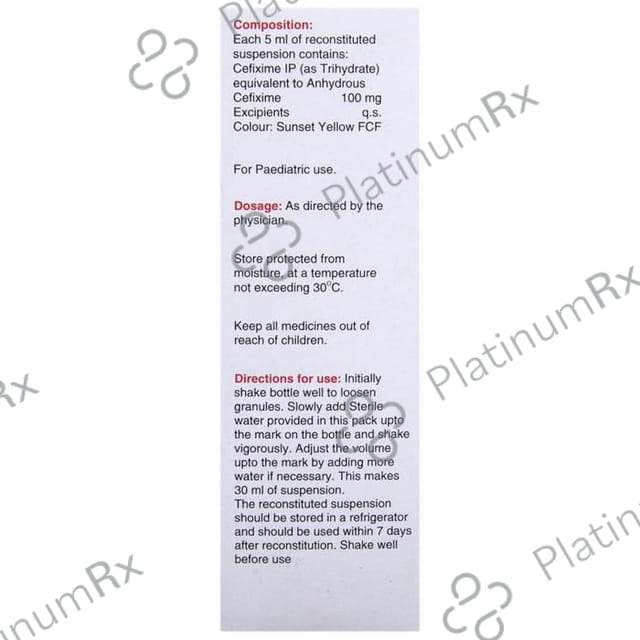 Milixim 100mg DS Dry Syrup 30ml