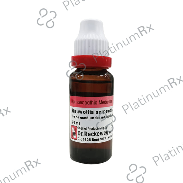 Dr Willmar Schwabe Germany Rauwolfia Serprntina Mother Tincture Q