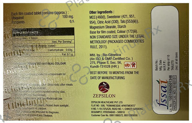Ubicharge 100mg Tablet