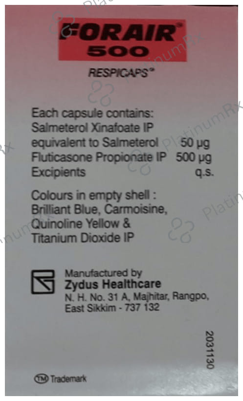 ForAir 500/50mcg Respicap 30s