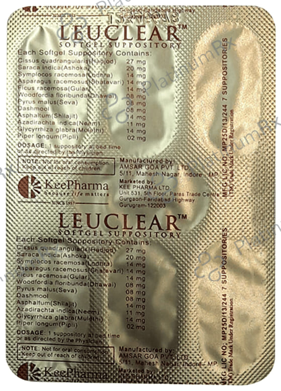 Leuclear Softgel Suppository