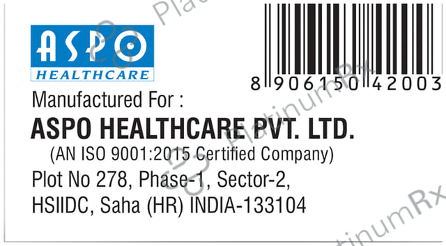 Asponac Pt 4mg/100mg/325mg Tablet