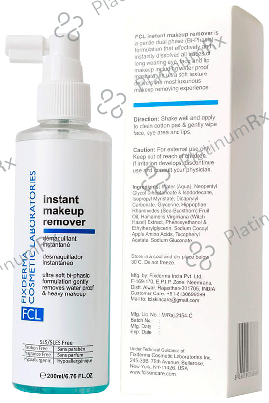 Fixderma Cosmetic Laboratories Instant Makeup Remover 200ml