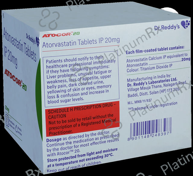 Atocor 20mg Tablet 15s