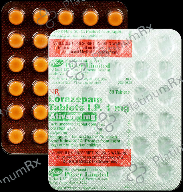 Ativan 1mg Tablet 30s