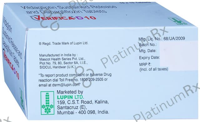 Verifica D 10/100mg Tablet SR 10s