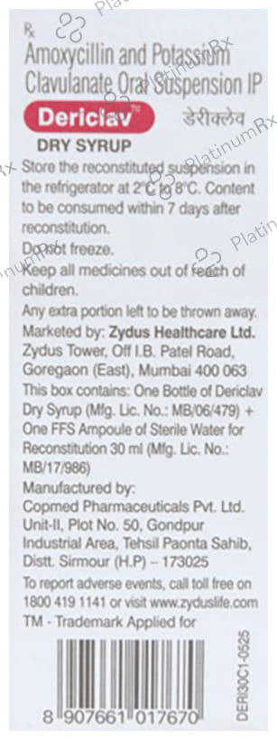 Dericlav Dry Syrup 30ml
