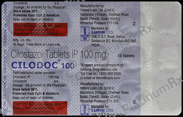Cilodoc 100mg Tablet 15s
