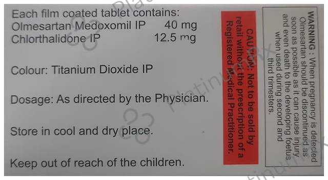 Olmesar CH 40/12.5mg Tablet 15s
