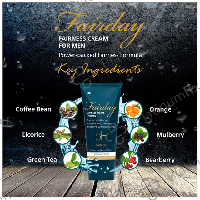 Fairday pH Balanced Fairness Cream for Men (50gm Each) 1 Tube