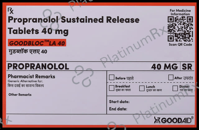 Goodbloc LA 40mg Tablet SR 15s