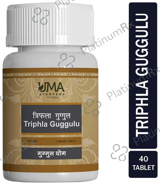 Uma Ayurveda Triphala Guggul Tablet 40 tablets