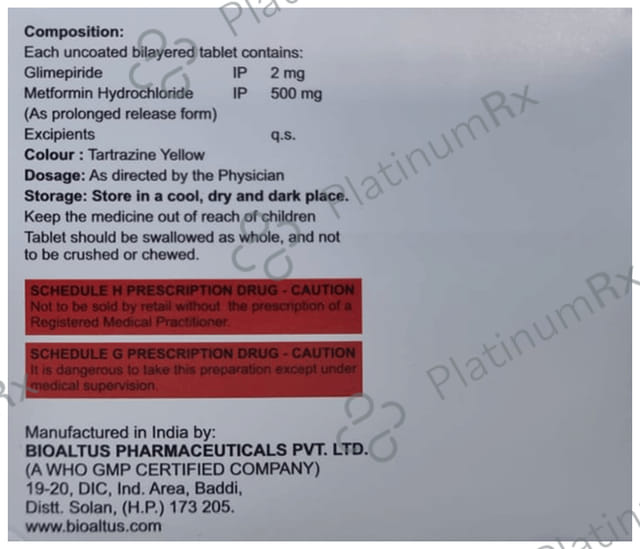 Adglim M 2/500mg Tablet PR 15s