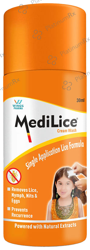 Medilice 1% Anti Lice Wash Cream 30gm