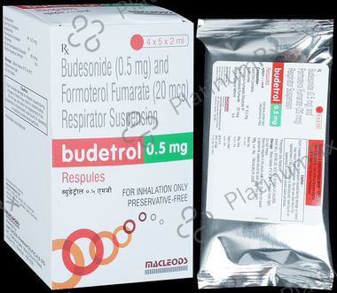 Budetrol 0.5mg/20mcg Respules 5X5ml