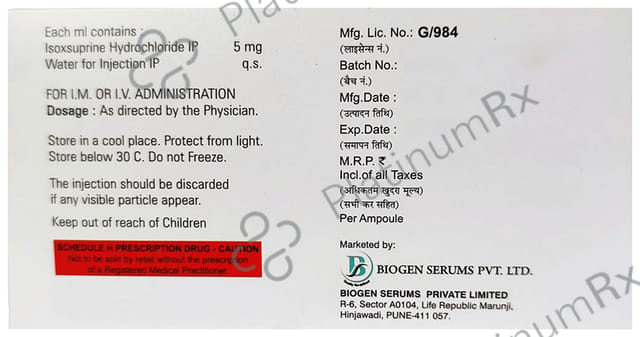 Duvalistin 5mg Injection 2ml