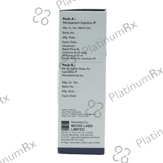 Meroject 1000mg Injection