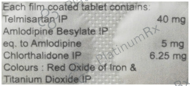 Eritel CH Trio 40/6.25/5mg Tablet 15s