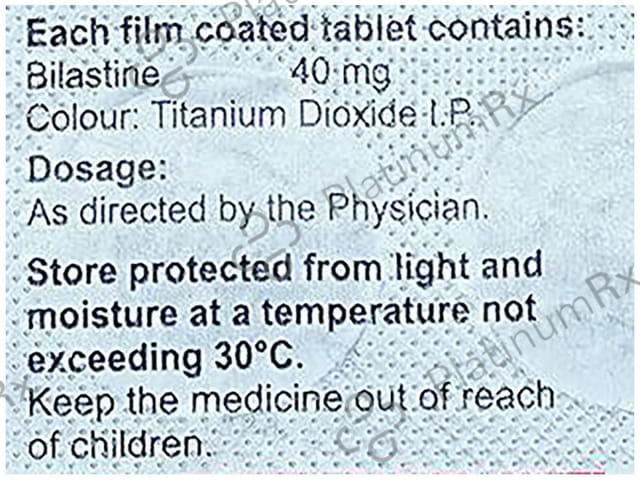 Bilambic 40mg Tablet 10s
