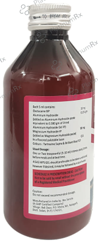 4Gas MPS Gel Saunf Sugar Free Oral Suspension 200ml