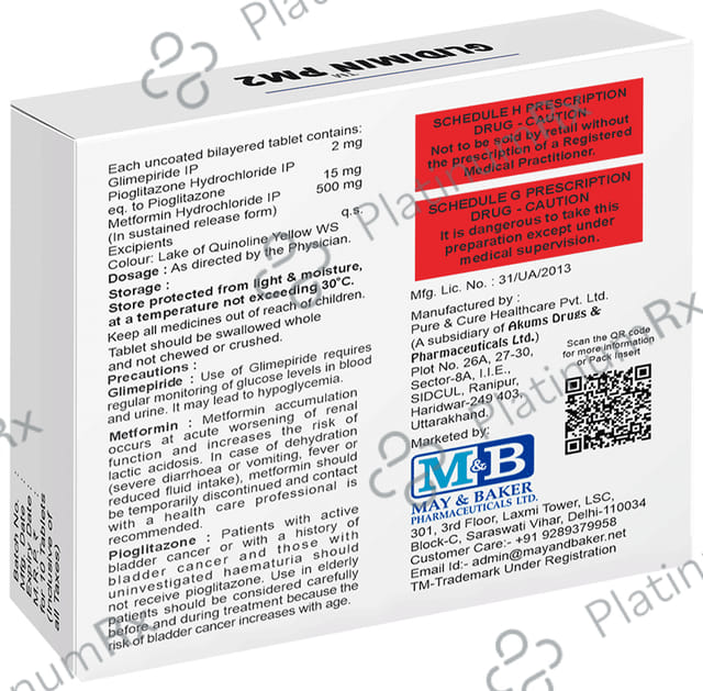 Glidimin PM 2 Tablet SR 15s