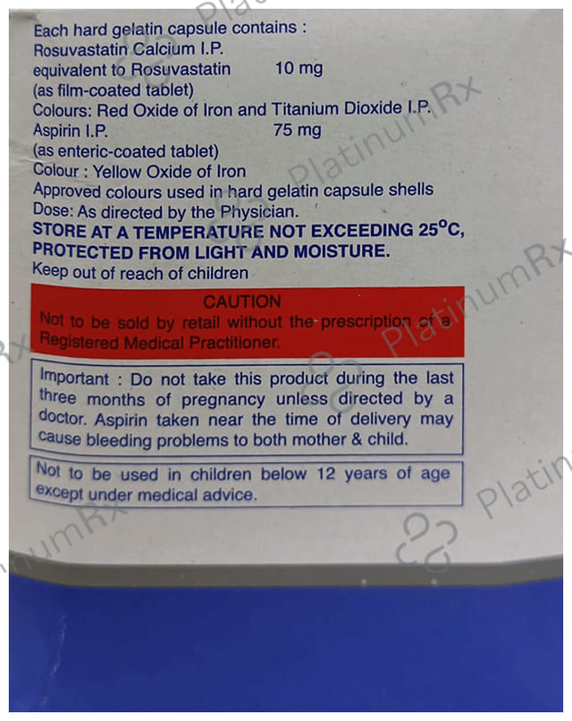 Rozucor ASP 10/75mg Capsule 10s