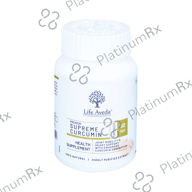 Life Aveda Premium Supreme Curcumin Veg Capsule