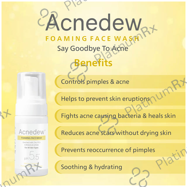 Acnedew pH 5.5 Foaming Face Wash