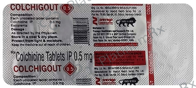 Colchigout 0.5mg Tablet 10s