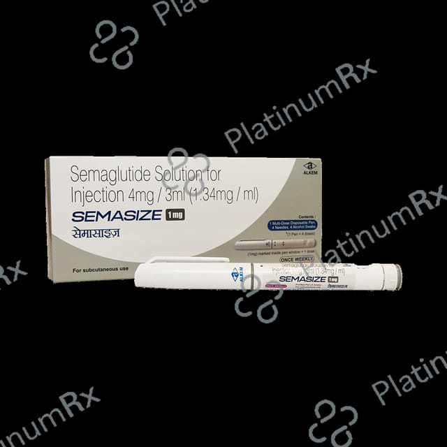 Semasize 1mg Injection (1 Multi-dose Disposable Pen, 4 Needle, 4 Alcohol Swab)