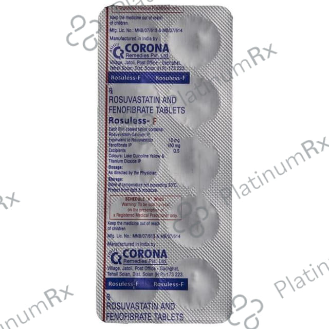 Rosuless F 160/10mg Tablet 10s