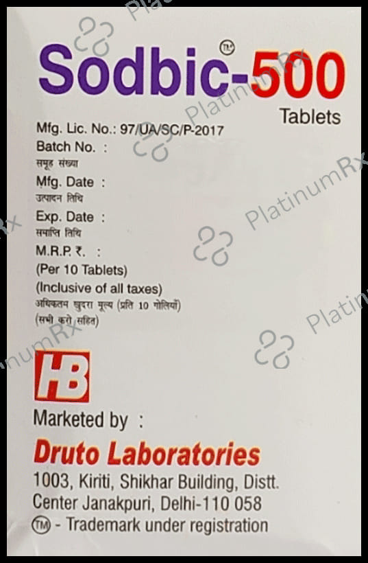 Sodbic 500mg Tablet