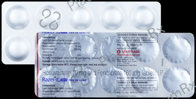 Razel F10 Forte 160/10mg Tablet 10s