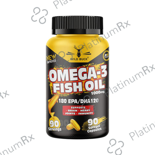 Wild Buck Omega-3 Fish Oil 1000mg Softgel Capsule