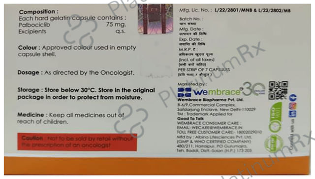 Webace 75mg Capsule