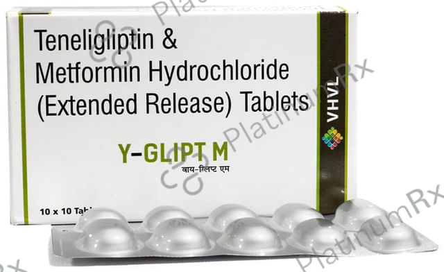 Y Glipt M 500mg/20mg Tablet ER