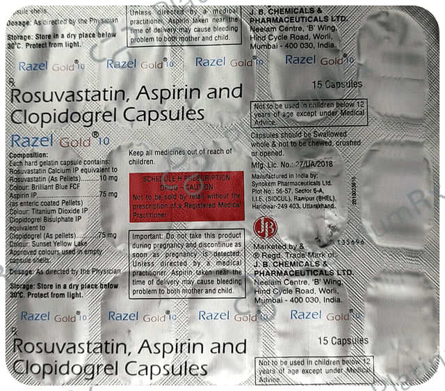 Razel Gold 10/75mg Capsule 15s