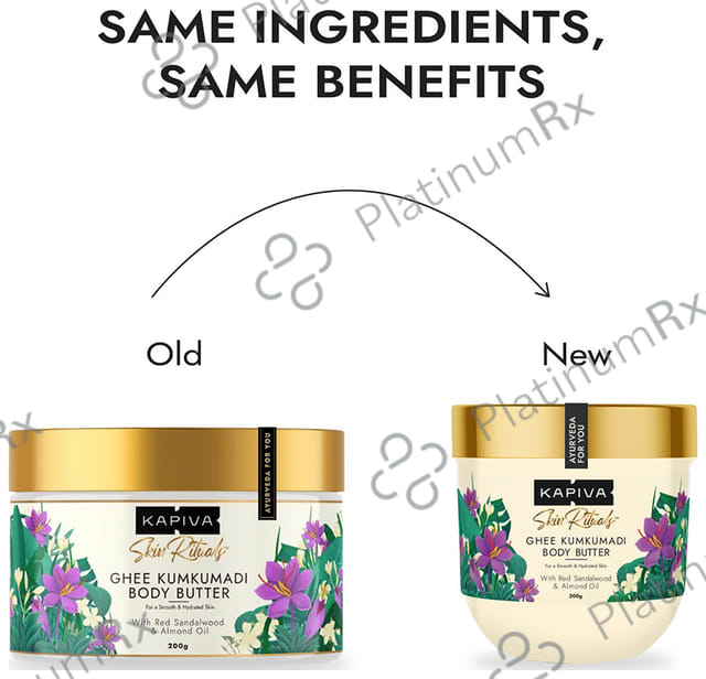 Kapiva Skin Rituals Ghee Kumkumadi Body Butter (100gm Each)