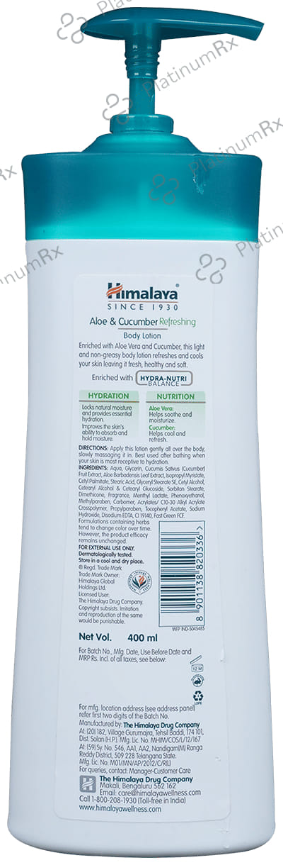 Himalaya Aloe & Cucumber Refreshing Body Lotion 400 ml
